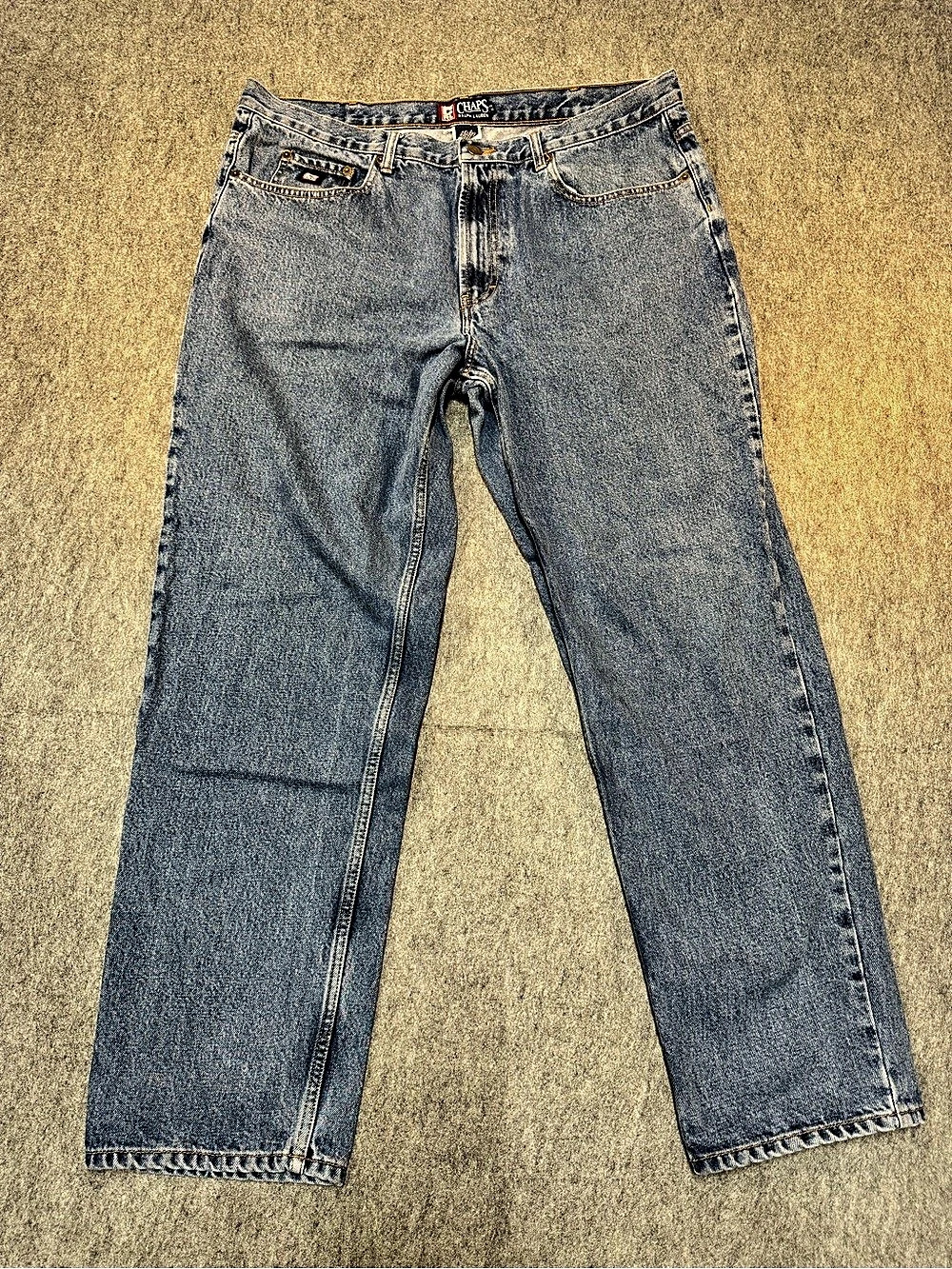 Vintage Chaps Ralph Lauren Double Stone Men's Jeans Blue Waist 40x32